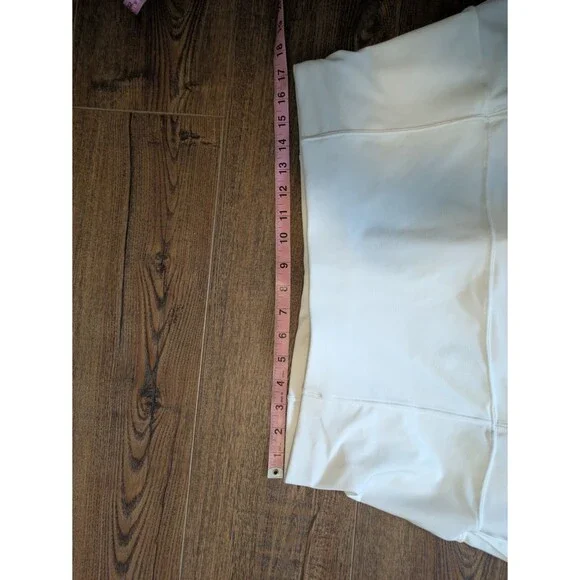 Vintage Nike Fit Dry White Poly Blend Stretch Skort Skirt Short Sz L Tennis Golf - Picture 5 of 6